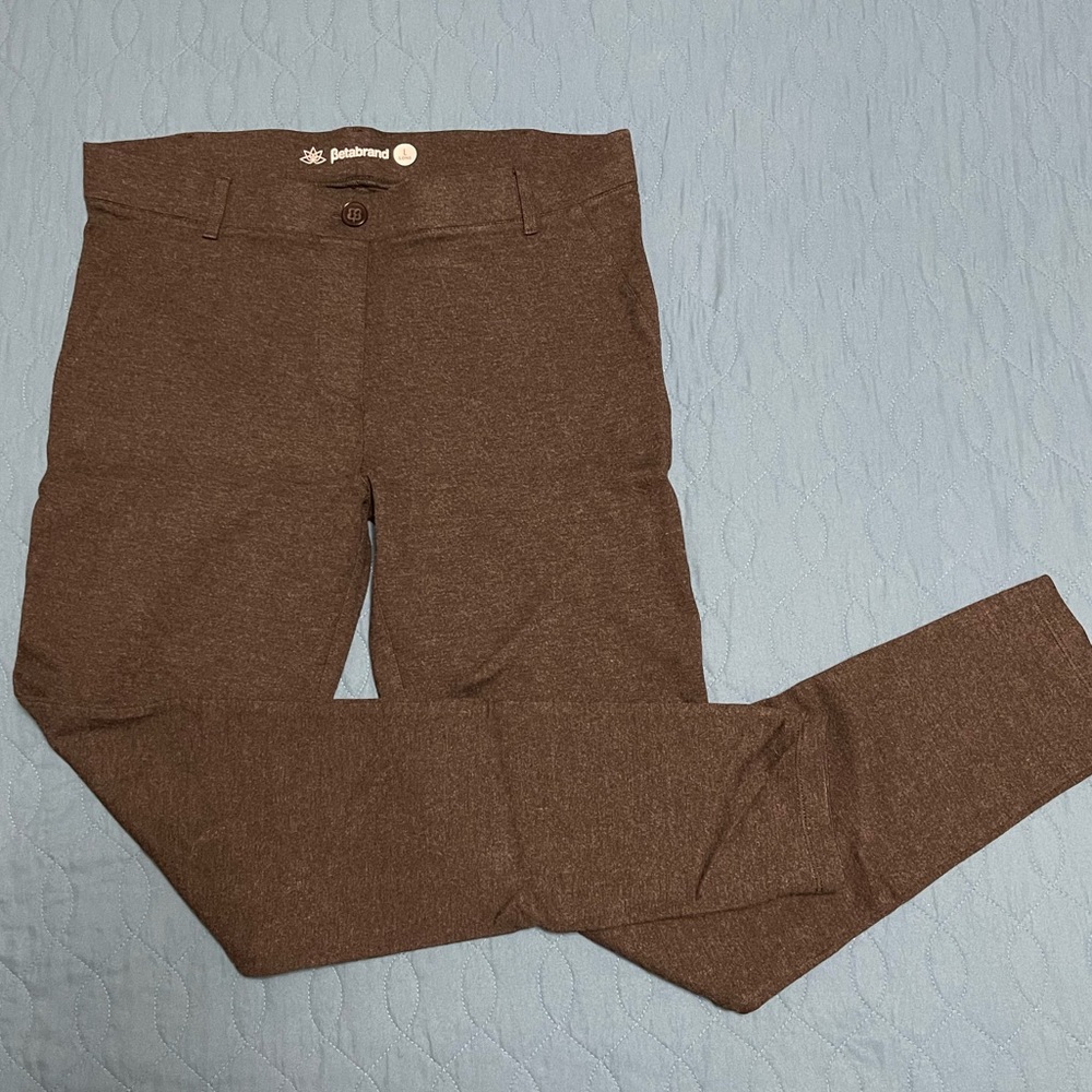 Betabrand Skinny-Leg Classic Dress Pant Yoga Pant - Large Long